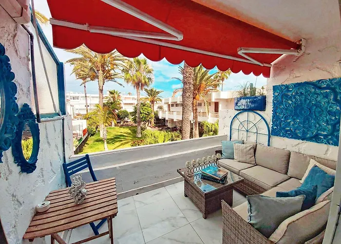 Canarian Blue Suite Tropical Garden View & Pool