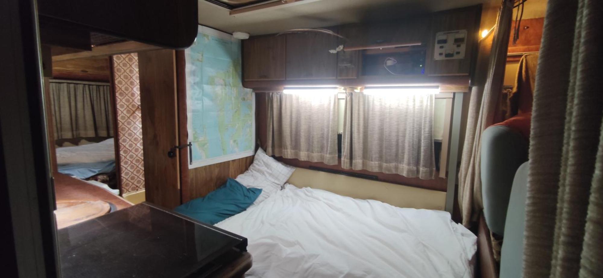 Van With 3 Double Bed For Driving In Canary Islands Campsite