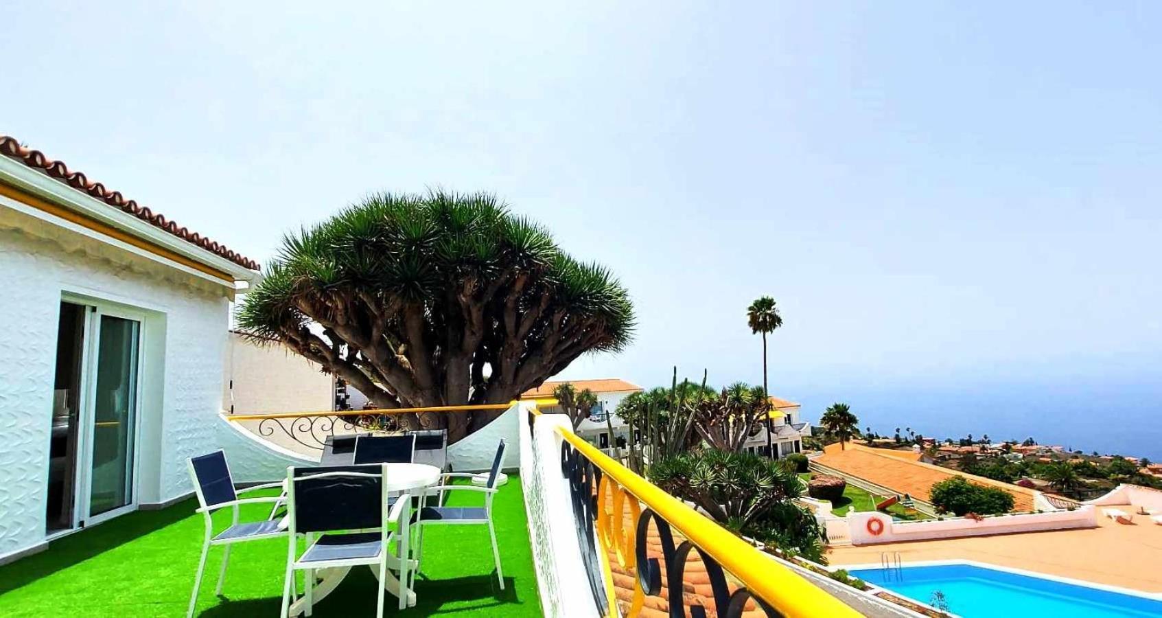 Acogedora Vivienda En Tenerife Con Vistas& Piscina Appartement