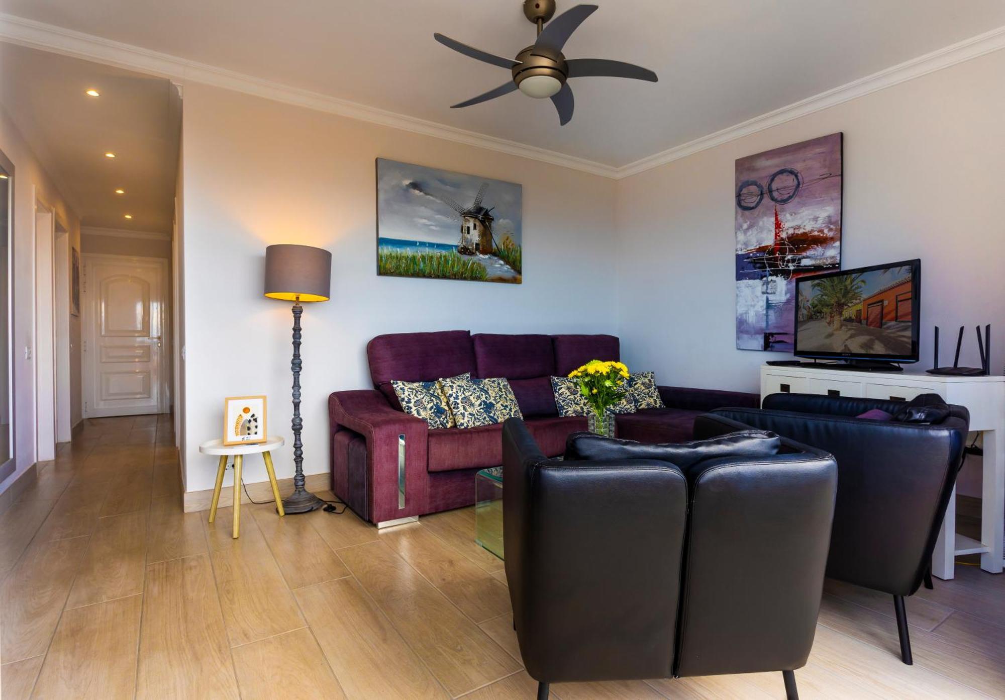Ocean Panorama - 3 Ac Bedrooms, Private Garage, New Pool, 2 Bathrooms, Tv Channels * Acantilado de los Gigantes