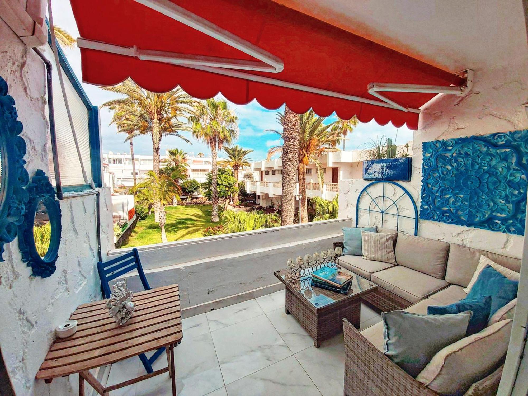Canarian Blue Tropical Garden View & Pool *
