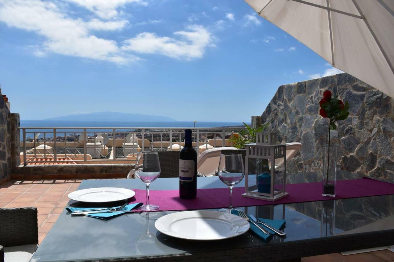 Roque Del Conde 2 With Fantastic Sea Views, 2 Terraces, Pool, Wifi, Sat-tv, Dishwasher Costa Adeje (Tenerife)