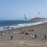 Static Camper In Front Of The Sea