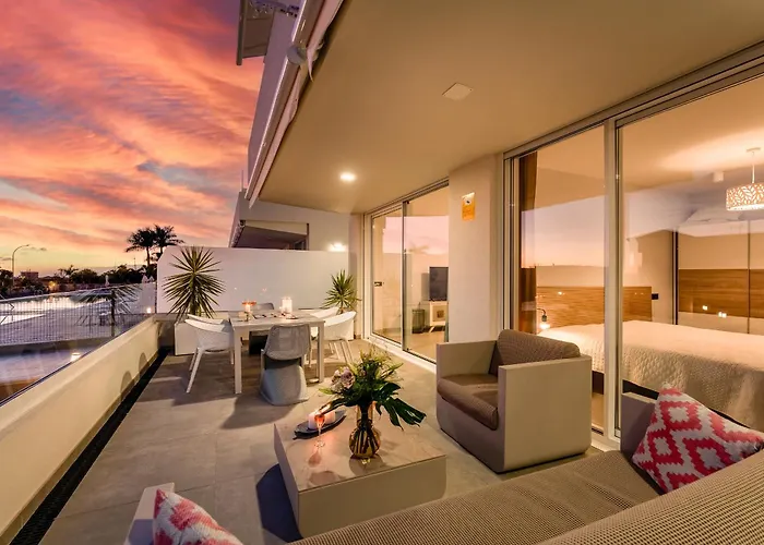 Modern New Apartment Las Terrazas De Costa Adeje. Heated Pool, Big Terrace And Private Parking