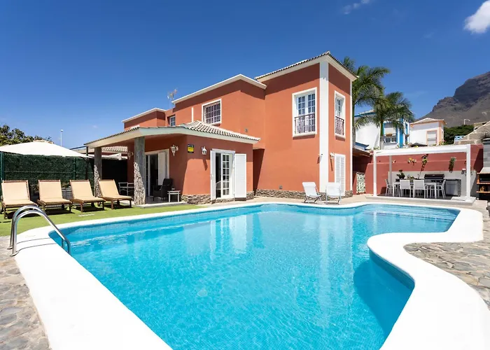 Villa Chloe Costa Adeje Tenerifesummervillas Giant Private Pool 11 Meters Long