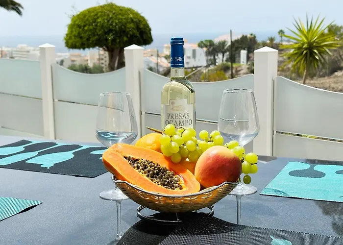Relaxing Ocean View, Spacious Art Apartment With Large Terrace, Near Best Costa Adeje Beaches
