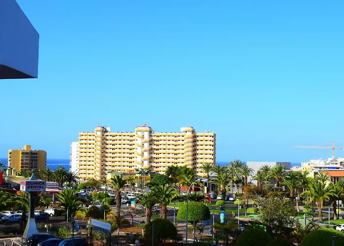 Sunny Summerland Los Cristianos, Ap With City And Ocean View