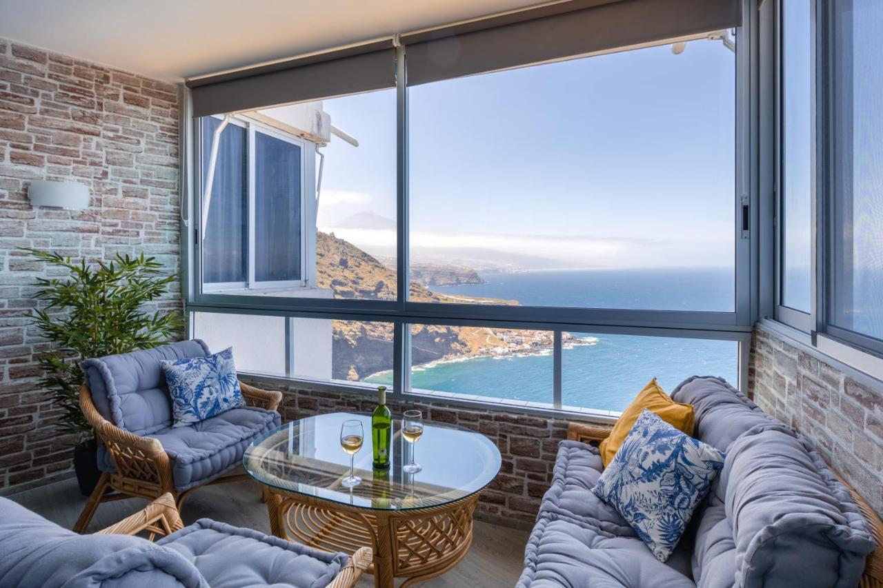 Blue Dream: Panoramic View On Heights Over The Sea La Matanza De Acentejo