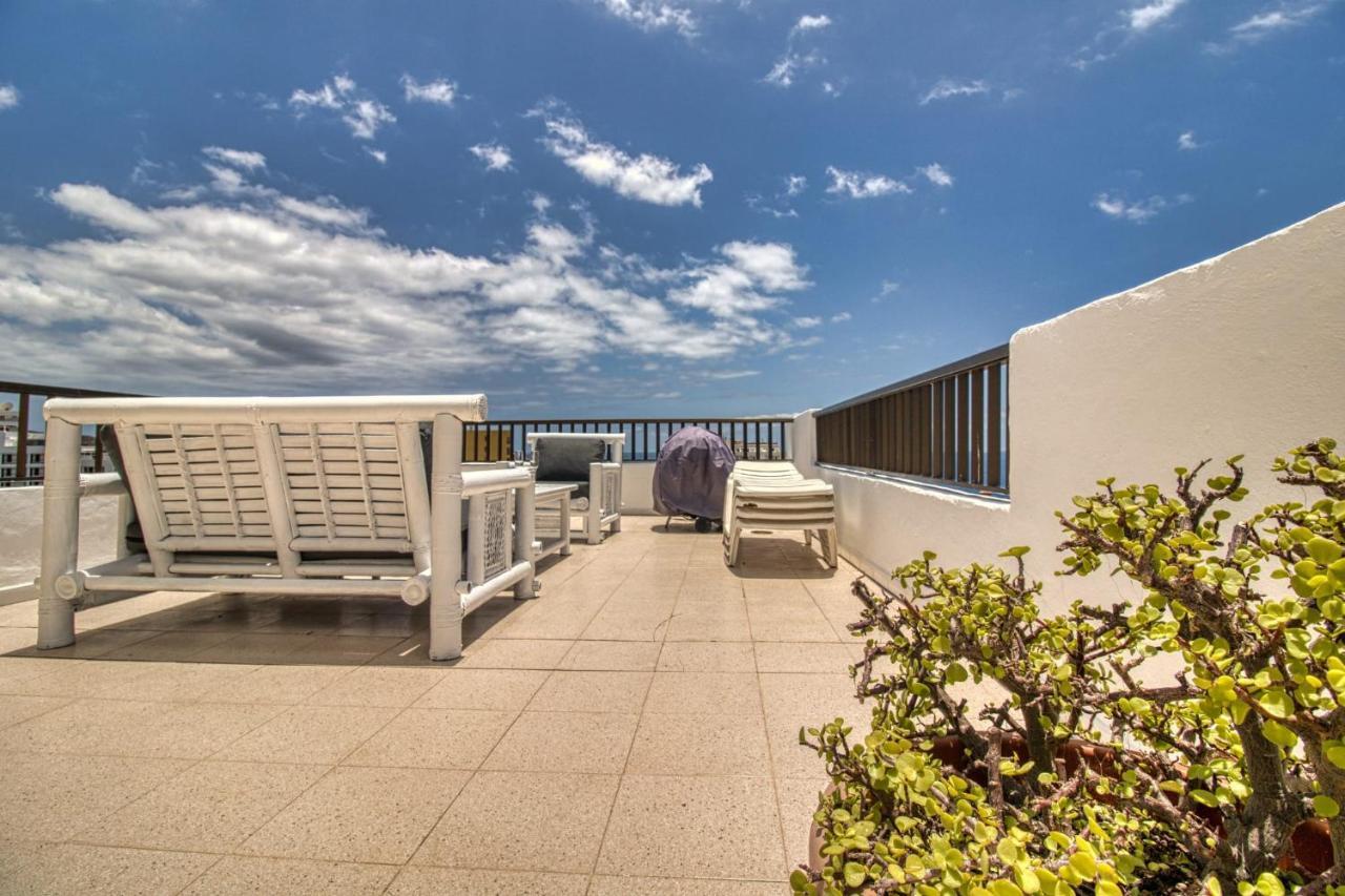 Apartamento Penthouse With Magnificent Ocean Views, Jacuzzi, Pool, Nearby Beach In Tenerife South Playa Feñabe