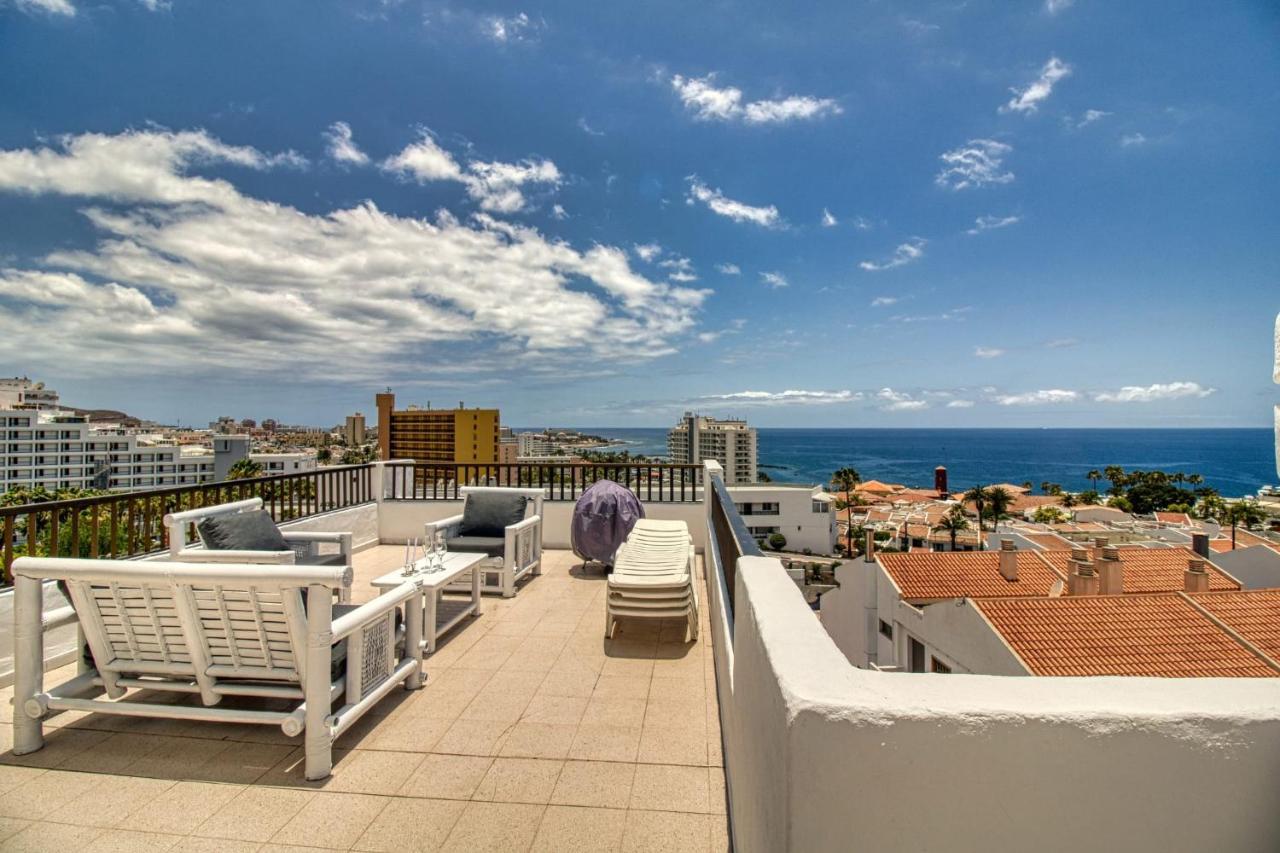 Penthouse With Magnificent Ocean Views, Jacuzzi, Pool, Nearby Beach In Tenerife South * Playa Feñabe