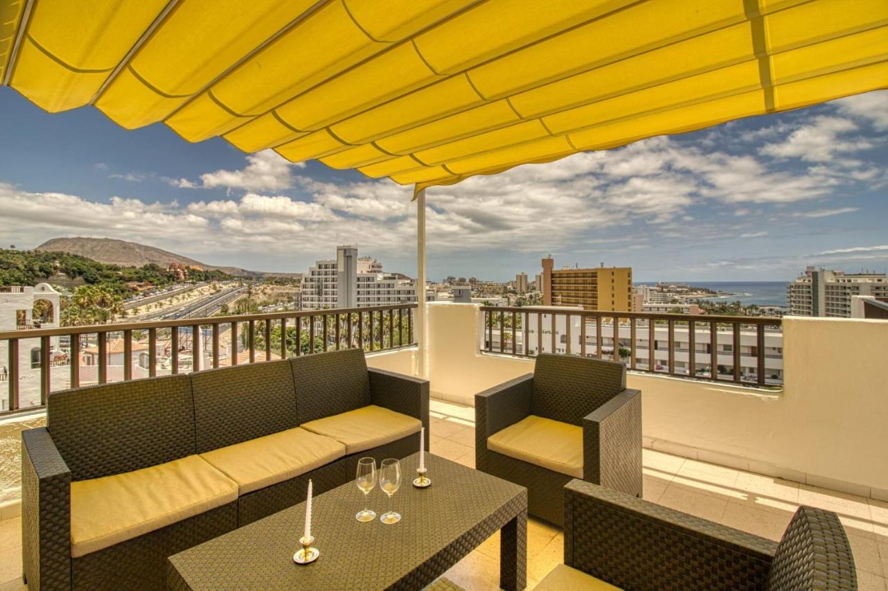 Penthouse With Magnificent Ocean Views, Jacuzzi, Pool, Nearby Beach In Tenerife South Apartamento Playa Feñabe