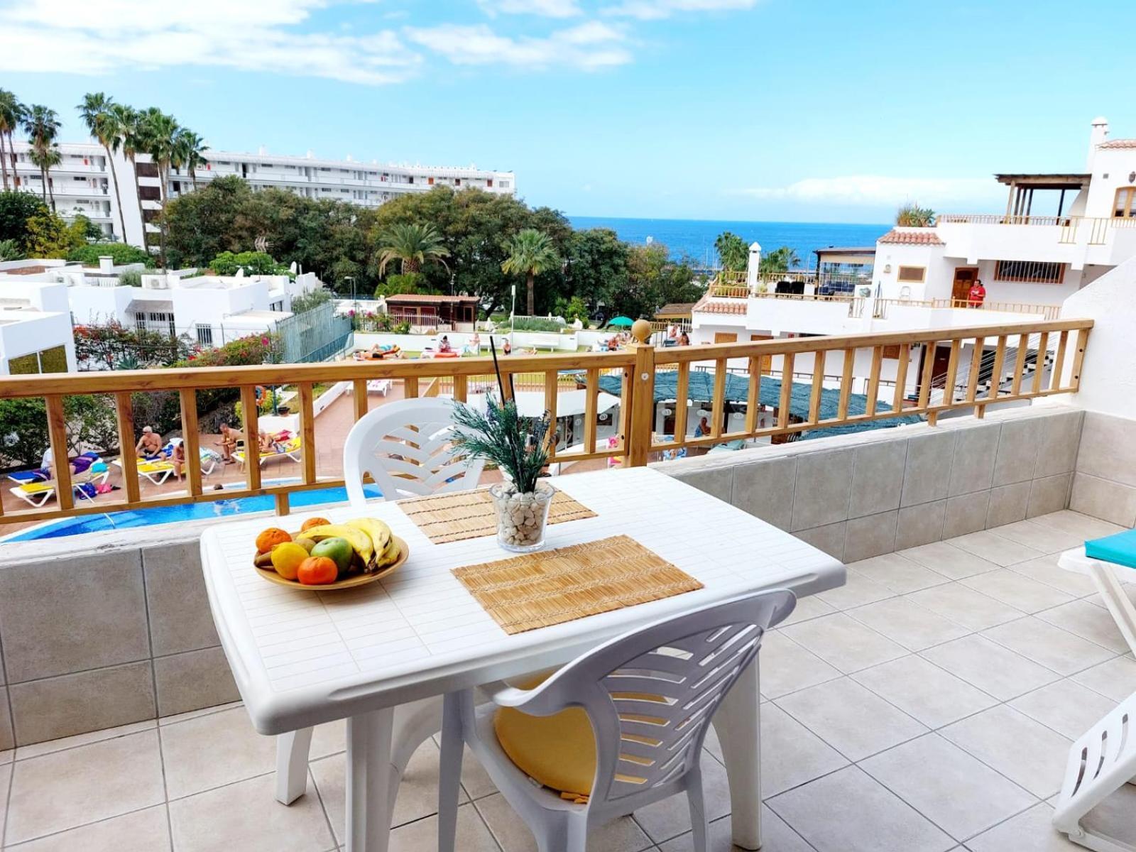 First Line Geranios Ocean View Air Conditioned 50 M From La Pinta Appartement *