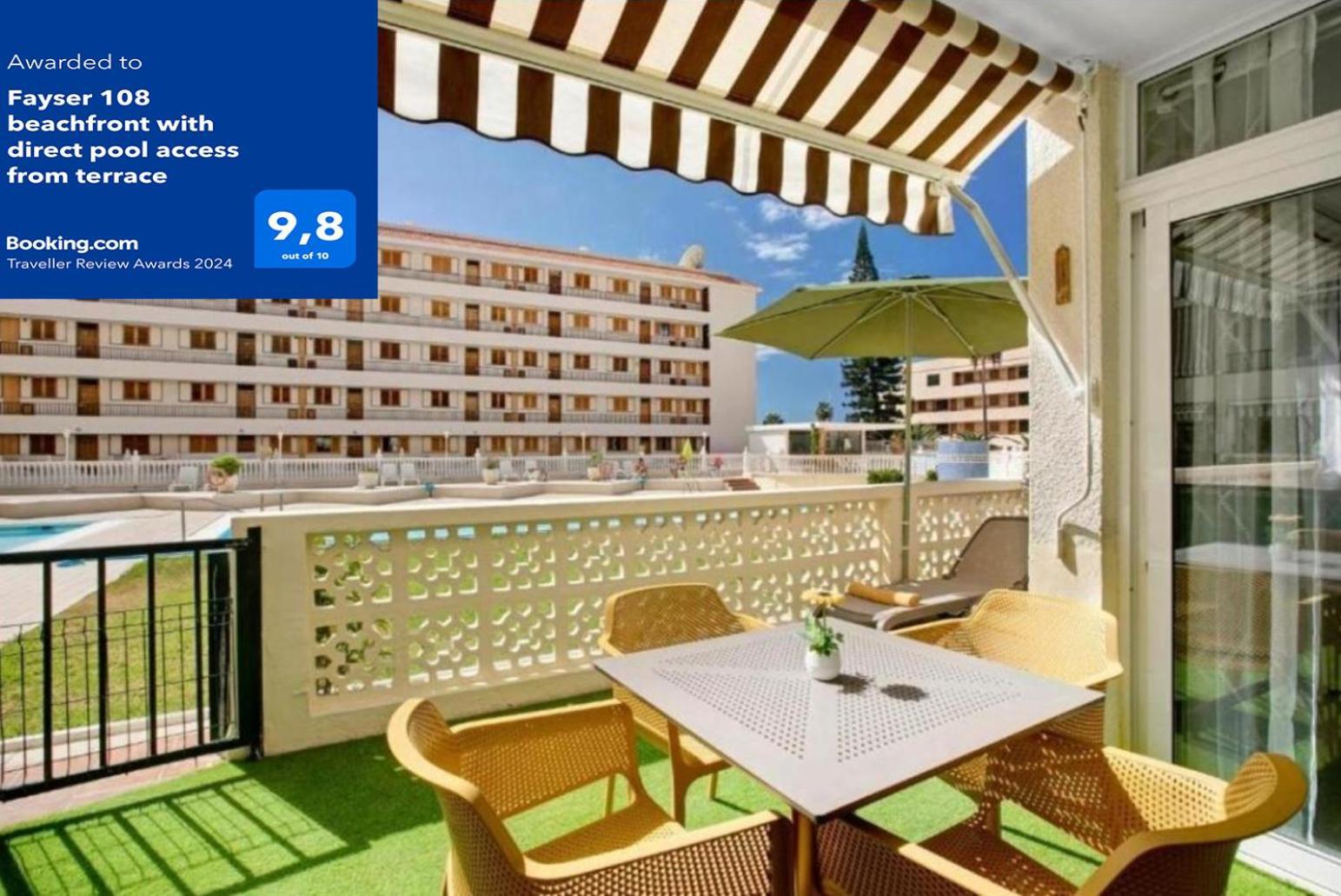 Fayser 108 Beachfront With Direct Pool Access From Terrace