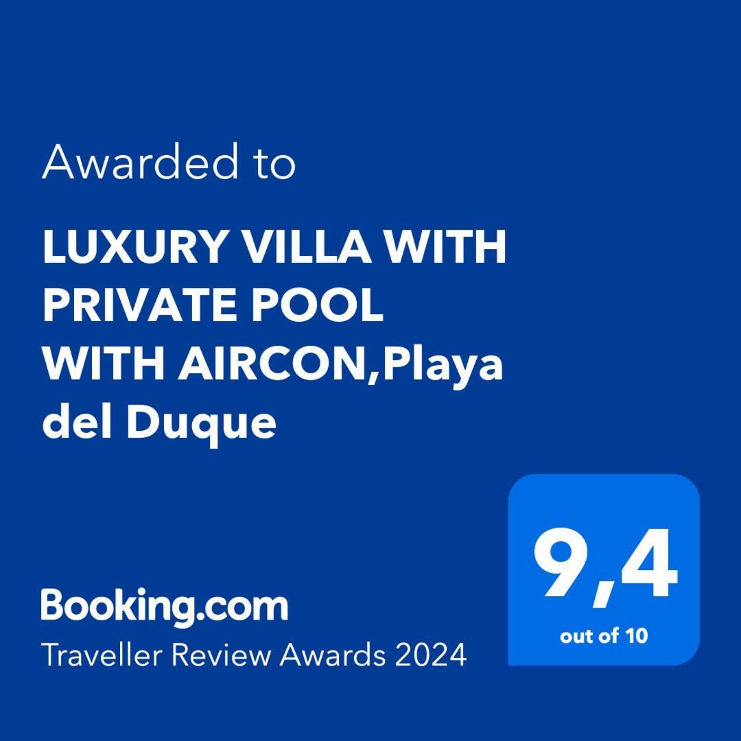 Luxury With Private Pool, Playa Del Duque Villa *