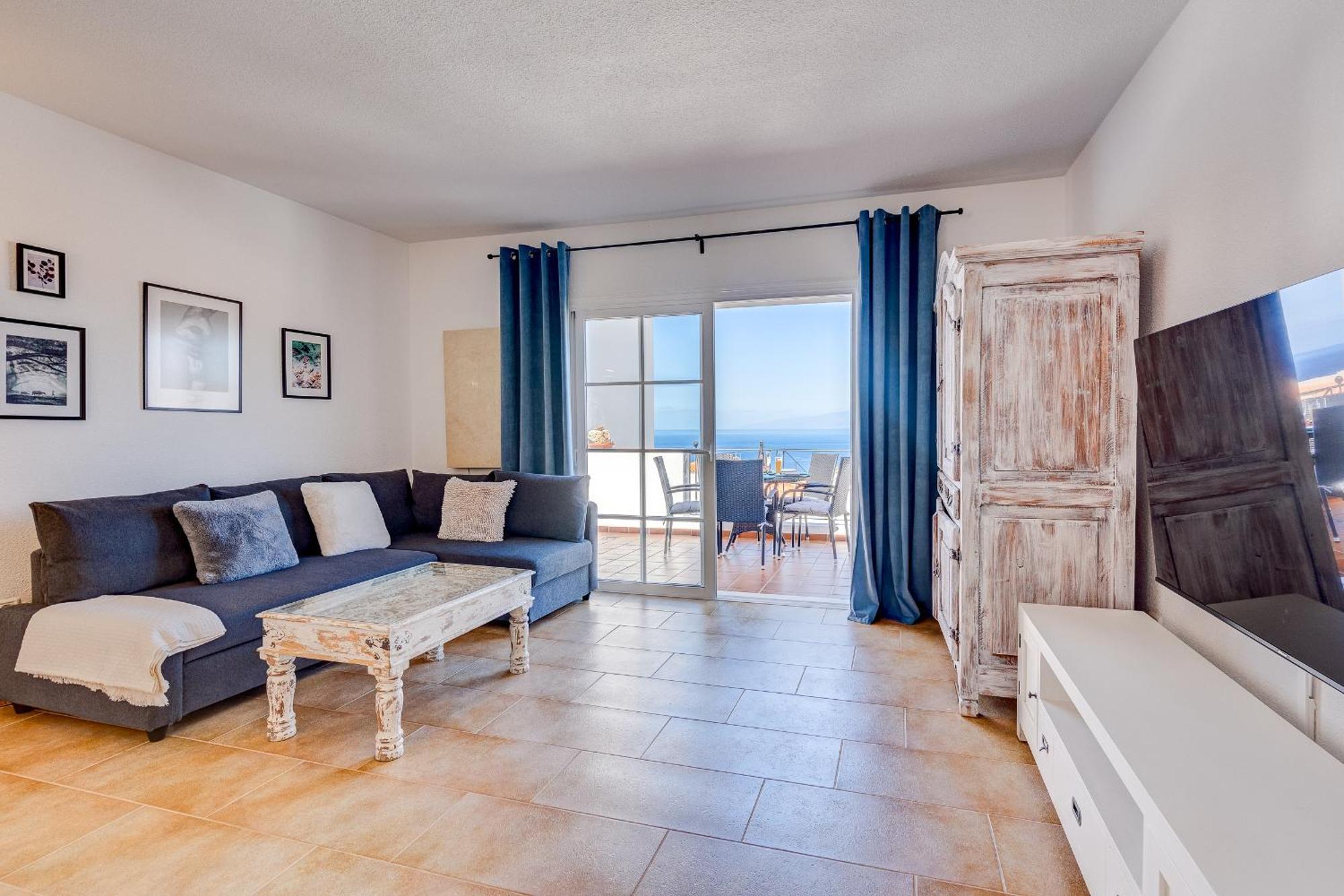 Apartment Bellarosa Sunset Ocean View In With Airco, Garage Costa Adeje (Tenerife)