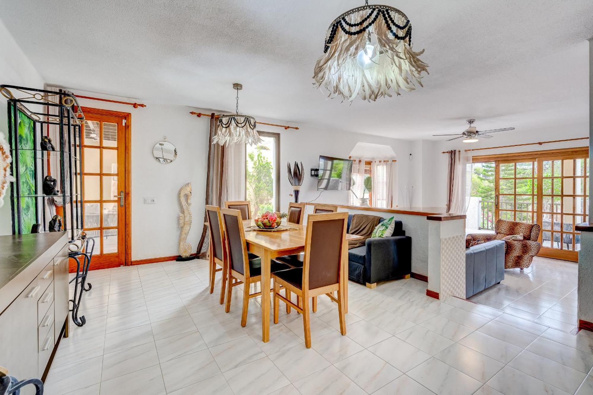 Villa Natali ,luxury 3-levels Large On Tenerife, Ocean View, Private Poo L& Barbecue Area