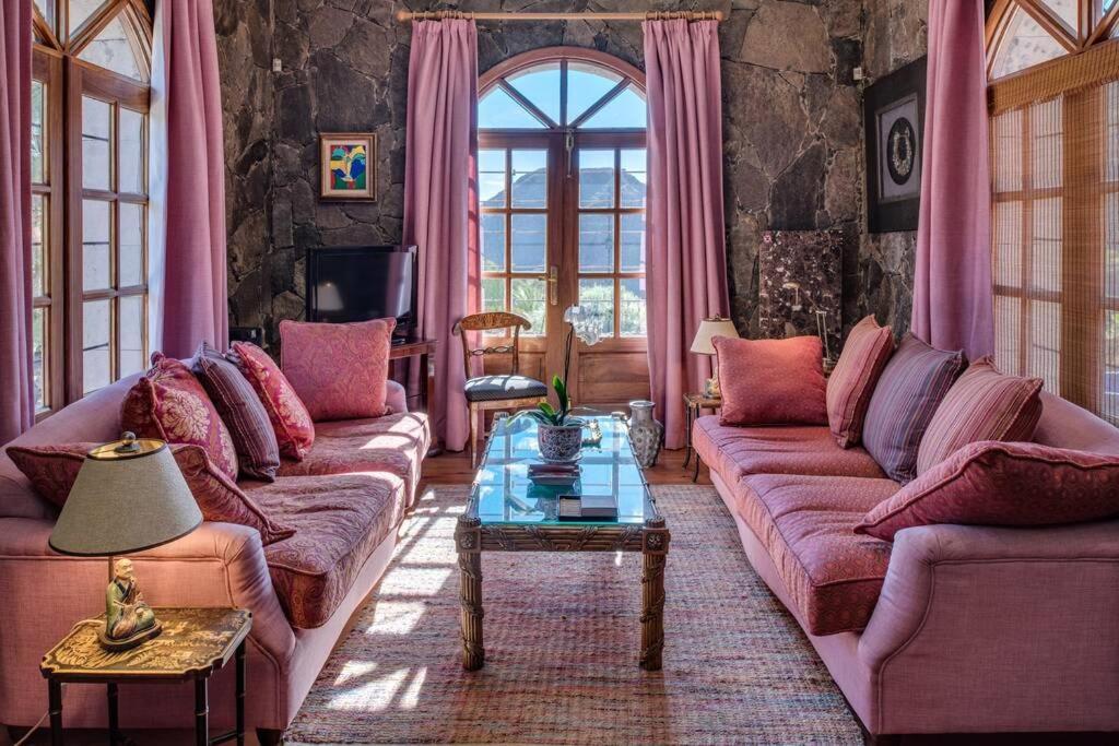 Villa Luxury In Nature With Swimming Pool Tenerife, Santiago Del Teide, With Sea And Mountain Views