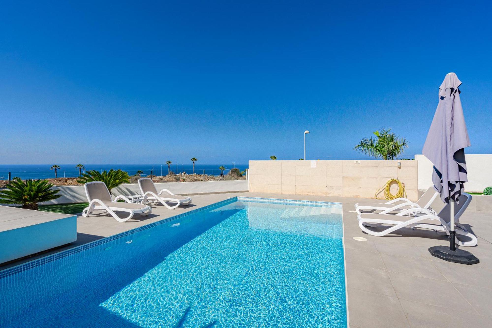 Villa Caterina, Luxury With Heated Pool Ocean View In Adeje, Tenerife Costa Adeje (Tenerife)