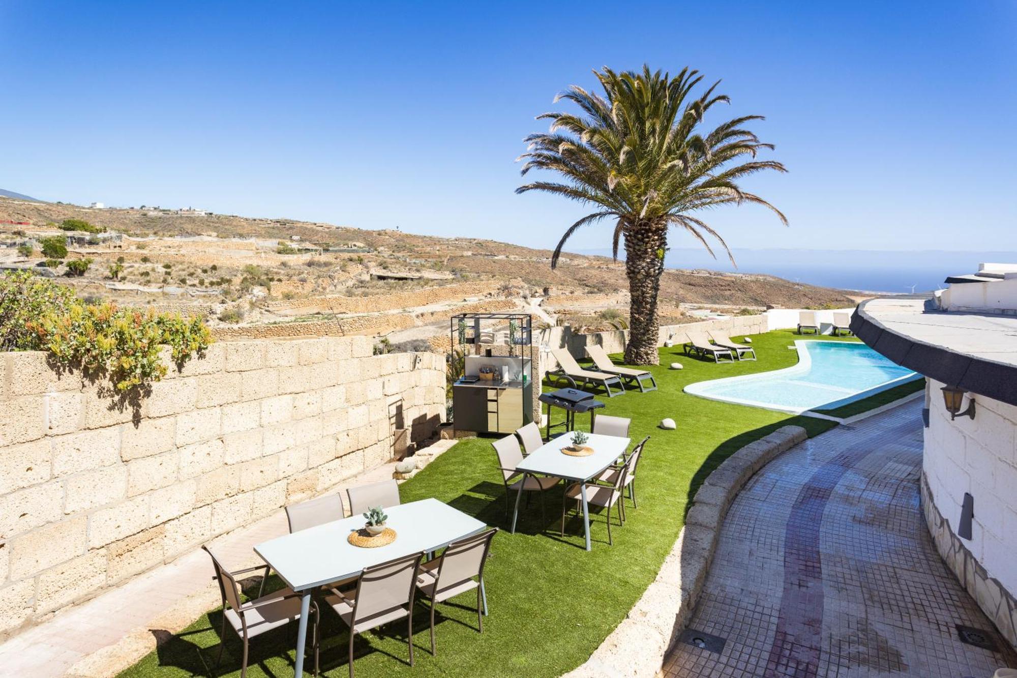 Apartamento Oasis Tenerife Rentals Con Piscina Climatizada, Cocina Exterior Y Barbacoa El Draguito
