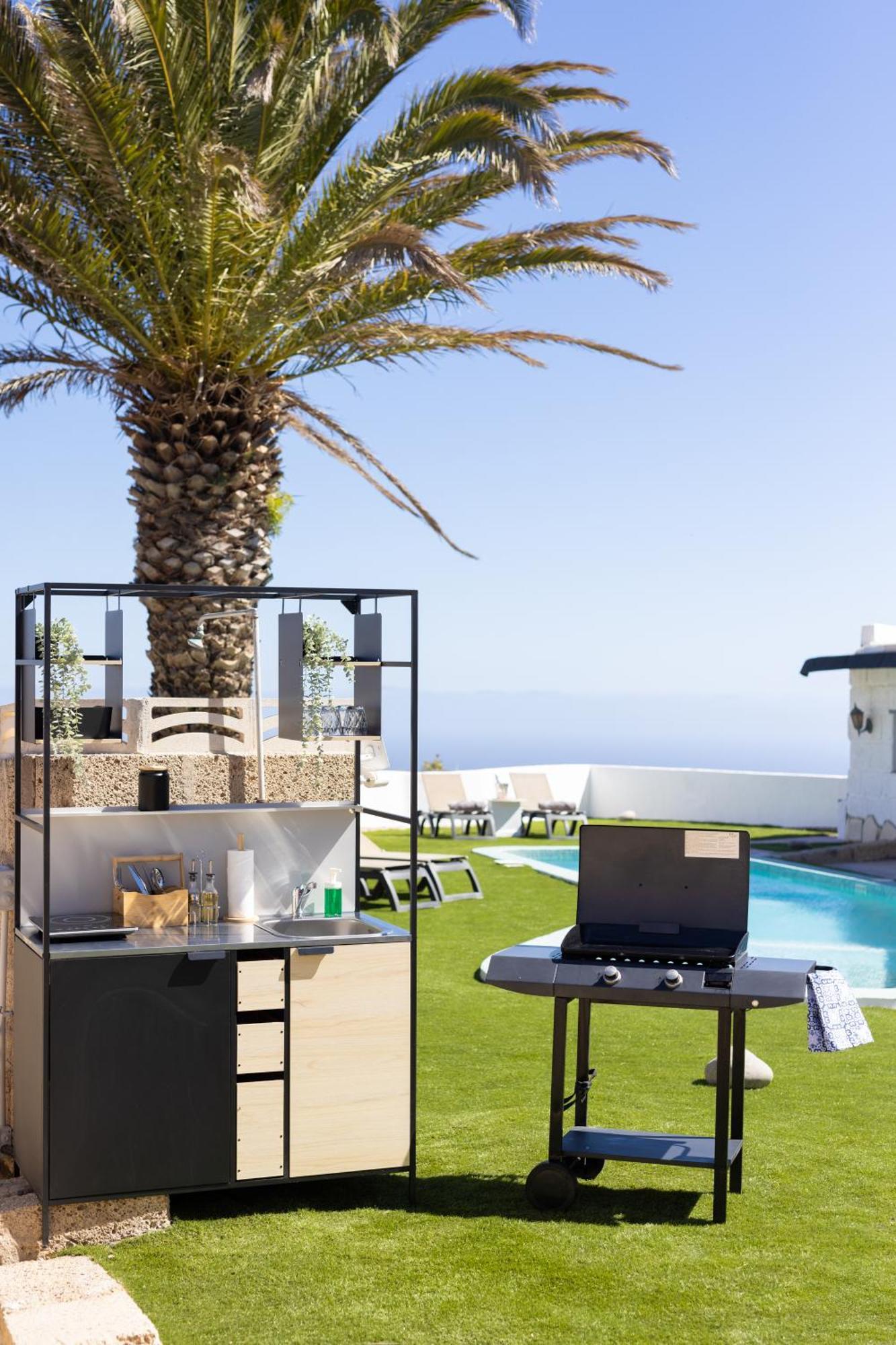Apartamento Oasis Tenerife Rentals Con Piscina Climatizada, Cocina Exterior Y Barbacoa El Draguito