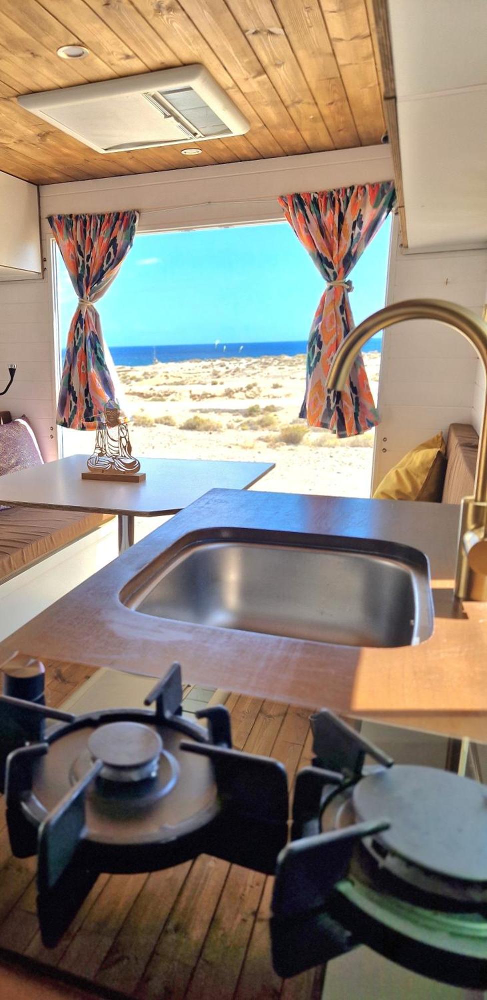Static Camper In Front Of The Sea * El Médano