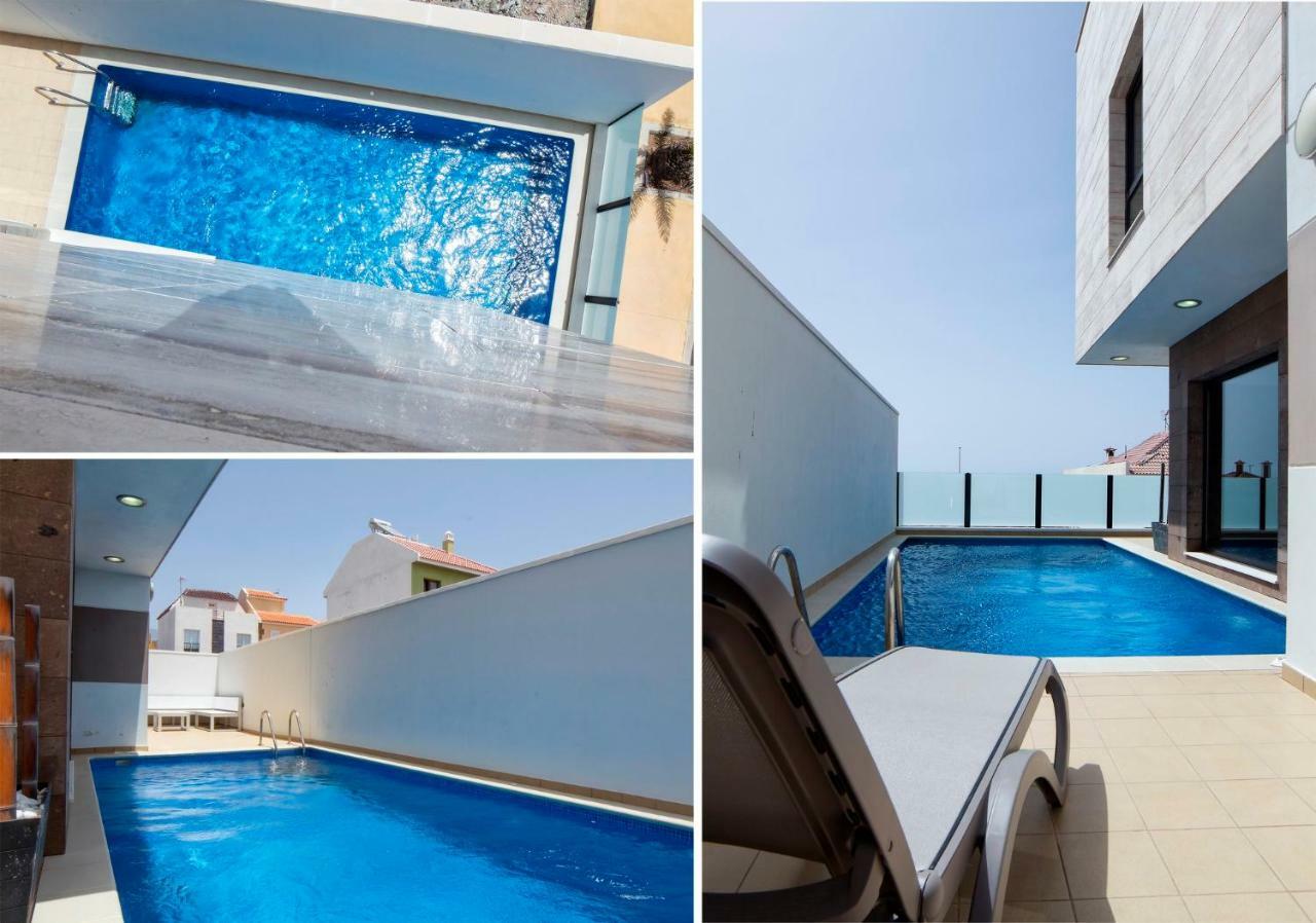Moderna Casa Independiente Con Piscina, Vista Mar Y Teide En Сasa de vacaciones La Listada