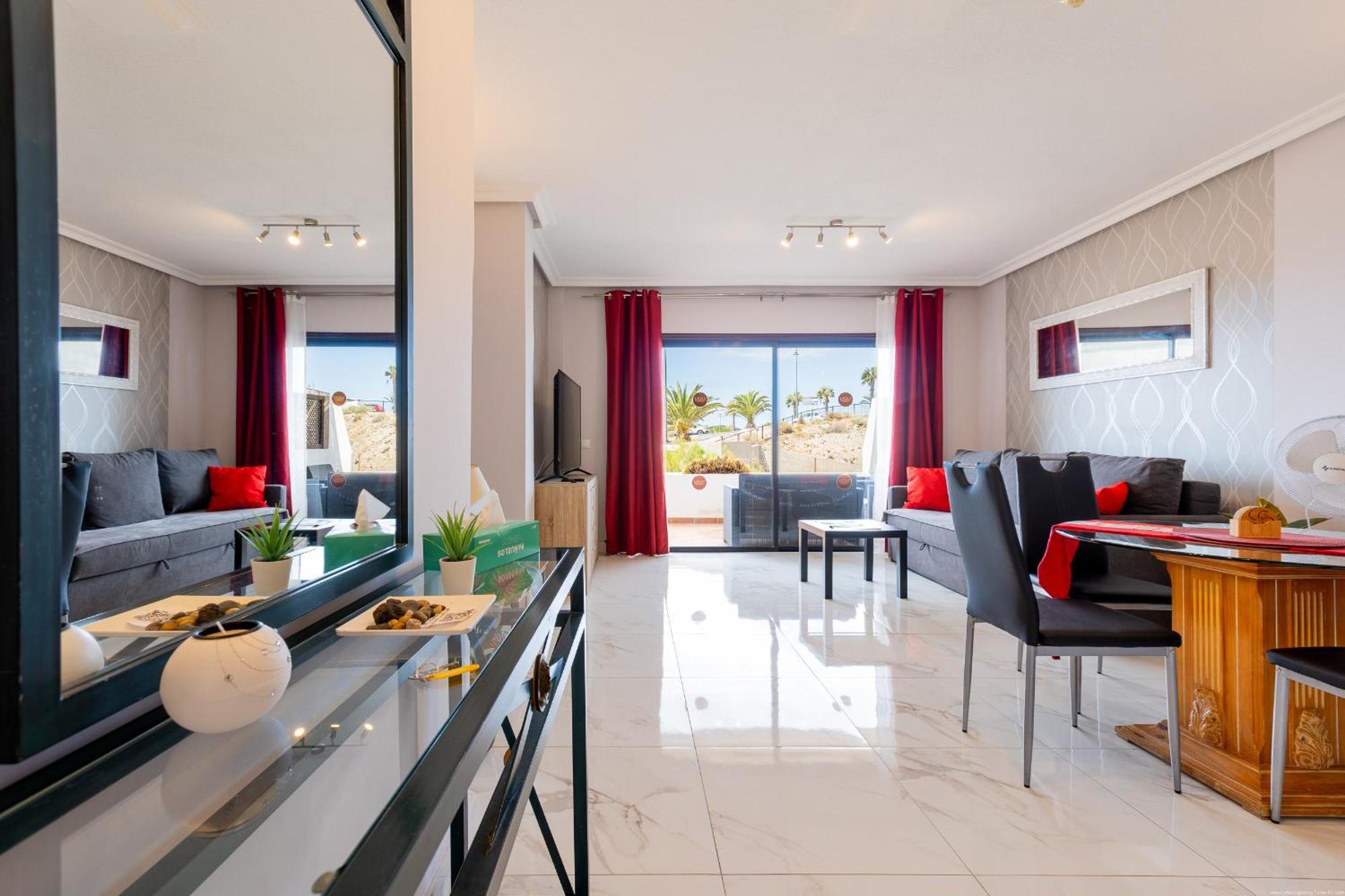 Apartamento Modern In Golf Del Sur, Ac237, Tempered Pool And Ocean View San Miguel de Abona