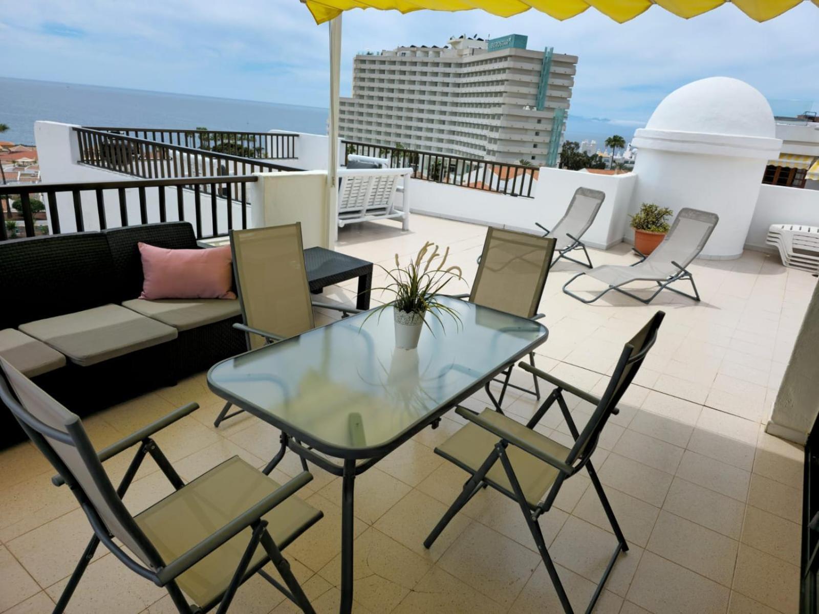 Apartment Penthouse Sea View Jacuzzy Terrace & Pool Playa Fanabe